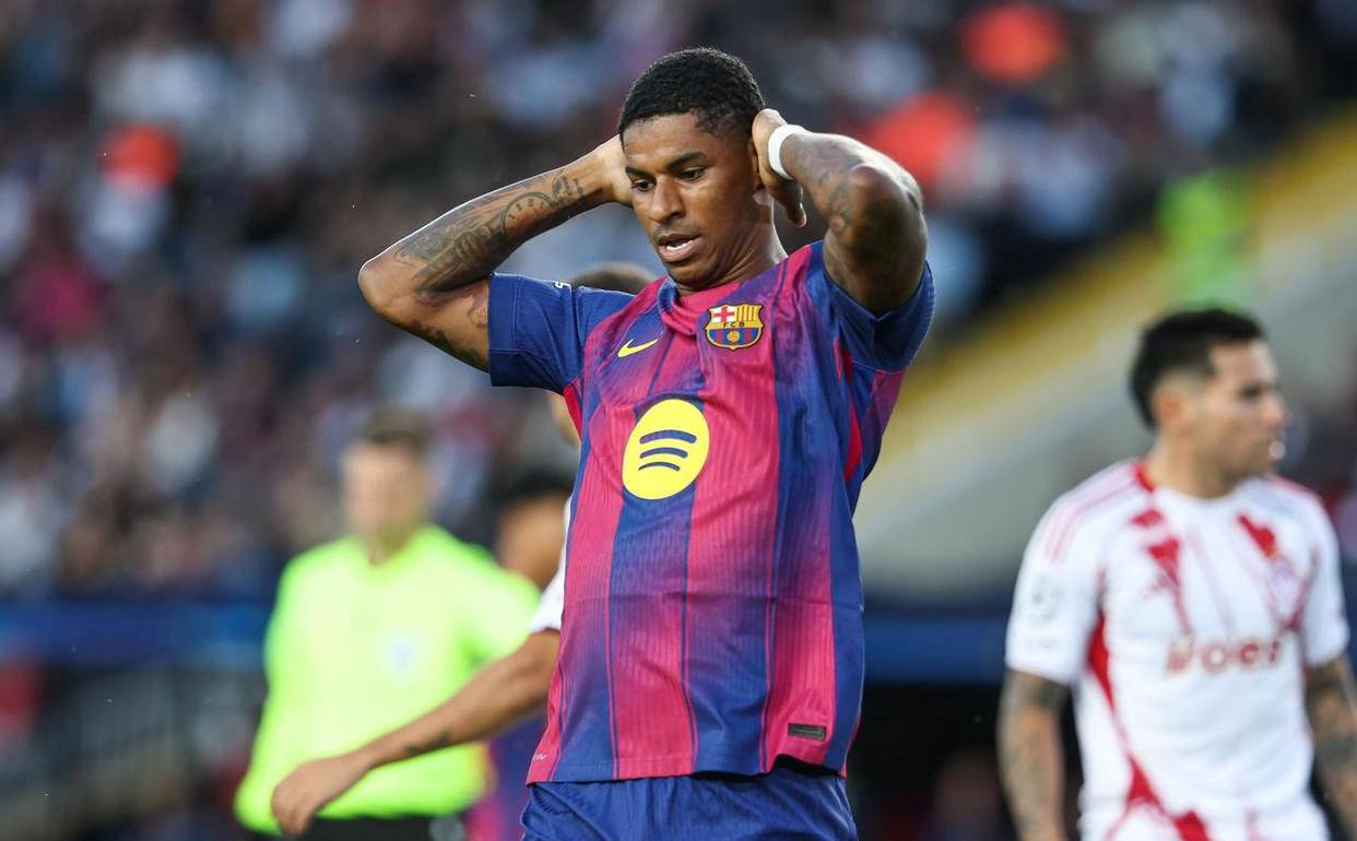 3000万欧洲巴萨的赌注：拉什福德在诺坎普蓬勃发展